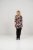 Scandinavian Caramel Flower Petals Tunic Brown - Печатни тениски за жени - 