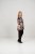 Scandinavian Caramel Flower Petals Tunic Brown - Печатни тениски за жени - 