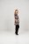 Scandinavian Caramel Flower Petals Tunic Brown - Печатни тениски за жени - 
