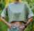 Nora Mikken AGNES Crop Top Green - Тениски - 