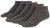 Adamo Anton sneaker-socks Charcoal 4-pack - Бельо & Бански шорти - Мъжко бельо големи размери