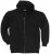 Adamo Athen Hoodie with Zipper Black - Суичъри & cуичъри с качулка - мъжки суичъри големи размери