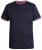 D555 Bates T-shirt Navy - Тениски - мъжки тениски големи размери