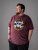 Kam Jeans 5753 Buccaneer Print T-Shirt BURGUNDY MARL - Тениски - мъжки тениски големи размери
