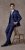 Skopes Kennedy Suit jacket Royal Blue - Костюми - мъжки костюми големи размери