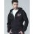 D555 Verlin Couture Full Zip Hoodie Black - Суичъри & cуичъри с качулка - мъжки суичъри големи размери