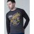 D555 Neill Long Sleeve T-shirt Black - Тениски - мъжки тениски големи размери