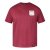 North Latitude T-Shirt With Print Червено - Тениски - мъжки тениски големи размери