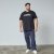North Latitude Mountain T-Shirt V-Neck Черно - TALL T-shirts - Тениски за високи мъже