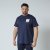 North Latitude T-Shirt With Print Нейви - Тениски - мъжки тениски големи размери