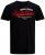 Jack & Jones Elogo T-Shirt Black - Тениски - мъжки тениски големи размери
