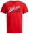 Jack & Jones Elogo T-Shirt True Red - Тениски - мъжки тениски големи размери
