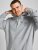 Jack & Jones JJESHARK SWEAT Hoodie Light Grey - Суичъри & cуичъри с качулка - мъжки суичъри големи размери