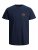 Jack & Jones JJESHARK TEE Navy - Тениски - мъжки тениски големи размери