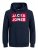 Jack & Jones JJECORP Hoodie Navy - Суичъри & cуичъри с качулка - мъжки суичъри големи размери