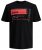 Jack & Jones JCOBOOSTER TEE Black - Тениски - мъжки тениски големи размери