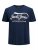 Jack & Jones JPRBLUBOOSTER TEE Navy - Тениски - мъжки тениски големи размери