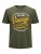Jack & Jones JPRBLUBOOSTER TEE Khaki - Тениски - мъжки тениски големи размери