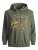 Jack & Jones JPRBLUBOOSTER SWEAT Hoodie Khaki - Суичъри & cуичъри с качулка - мъжки суичъри големи размери