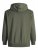 Jack & Jones JPRBLUBOOSTER SWEAT Hoodie Khaki - Суичъри & cуичъри с качулка - мъжки суичъри големи размери