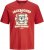 Jack & Jones XMAS Christmas Skull T-Shirt Red - Тениски - мъжки тениски големи размери