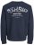 Jack & Jones Yuki Back Print Crew Neck Sweatshirt Sky Captain - Суичъри & cуичъри с качулка - мъжки суичъри големи размери