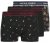 Jack & Jones Gingerbread Trunks 3-Pack Black - Бельо & Бански шорти - Мъжко бельо големи размери