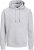 Jack & Jones BRADLEY Hoodie Light Grey Melange - Суичъри & cуичъри с качулка - мъжки суичъри големи размери