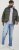 Jack & Jones BRADLEY Hoodie Light Grey Melange - Суичъри & cуичъри с качулка - мъжки суичъри големи размери