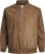 Jack & Jones ROCKY Faux Suede Bomber Jacket Brown - Якета - мъжки якета големи размери