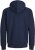 Jack & Jones BRADLEY Zip Hoodie Navy Blazer - Суичъри & cуичъри с качулка - мъжки суичъри големи размери