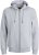 Jack & Jones BRADLEY Zip Hoodie Light Grey Melange - Суичъри & cуичъри с качулка - мъжки суичъри големи размери