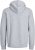 Jack & Jones BRADLEY Zip Hoodie Light Grey Melange - Суичъри & cуичъри с качулка - мъжки суичъри големи размери