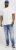 Jack & Jones BRADLEY T-Shirt White - Тениски - мъжки тениски големи размери