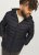 Jack & Jones SPRINT Quilted Hooded Jacket Black - Якета - мъжки якета големи размери