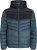 Jack & Jones SPRINT Black Blocking Quilted Hooded Jacket Turquoise Blue - Якета - мъжки якета големи размери