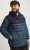 Jack & Jones SPRINT Black Blocking Quilted Hooded Jacket Turquoise Blue - Якета - мъжки якета големи размери