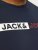 Jack & Jones CORP Logo Play 5 T-Shirt Navy Blazer - Тениски - мъжки тениски големи размери