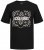 Jack & Jones JJPAISLEY T-Shirt Black - Тениски - мъжки тениски големи размери