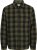 Jack & Jones ZAC Brushed Long Sleeve Overshirt Green - Ризи - мъжки ризи големи размери