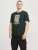 Jack & Jones XMAS Christmas Skull T-Shirt Dark Slate Grey - Тениски - мъжки тениски големи размери