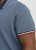 Jack & Jones PAULOS Short Sleeve Polo Denim Blue/PS - Поло тениски - мъжки тениски с яка големи размери