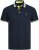 Jack & Jones PAULOS Short Sleeve Polo Dark Navy/NEON - Поло тениски - мъжки тениски с яка големи размери