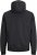 Jack & Jones RUSH SOLID Bomber Jacket with Hood Black - Якета - мъжки якета големи размери