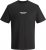 Jack & Jones ESTERBRO T-Shirt Black - Тениски - мъжки тениски големи размери