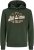 Jack & Jones 2 COL LOGO Hoodie Kombu Green - Суичъри & cуичъри с качулка - мъжки суичъри големи размери