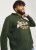 Jack & Jones 2 COL LOGO Hoodie Kombu Green - Суичъри & cуичъри с качулка - мъжки суичъри големи размери