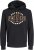Jack & Jones 2 COL LOGO Hoodie Black - Суичъри & cуичъри с качулка - мъжки суичъри големи размери