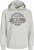 Jack & Jones 2 COL LOGO Hoodie White Melange - Суичъри & cуичъри с качулка - мъжки суичъри големи размери