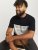 Jack & Jones LEGACY BLOCKING T-Shirt Black - Тениски - мъжки тениски големи размери
